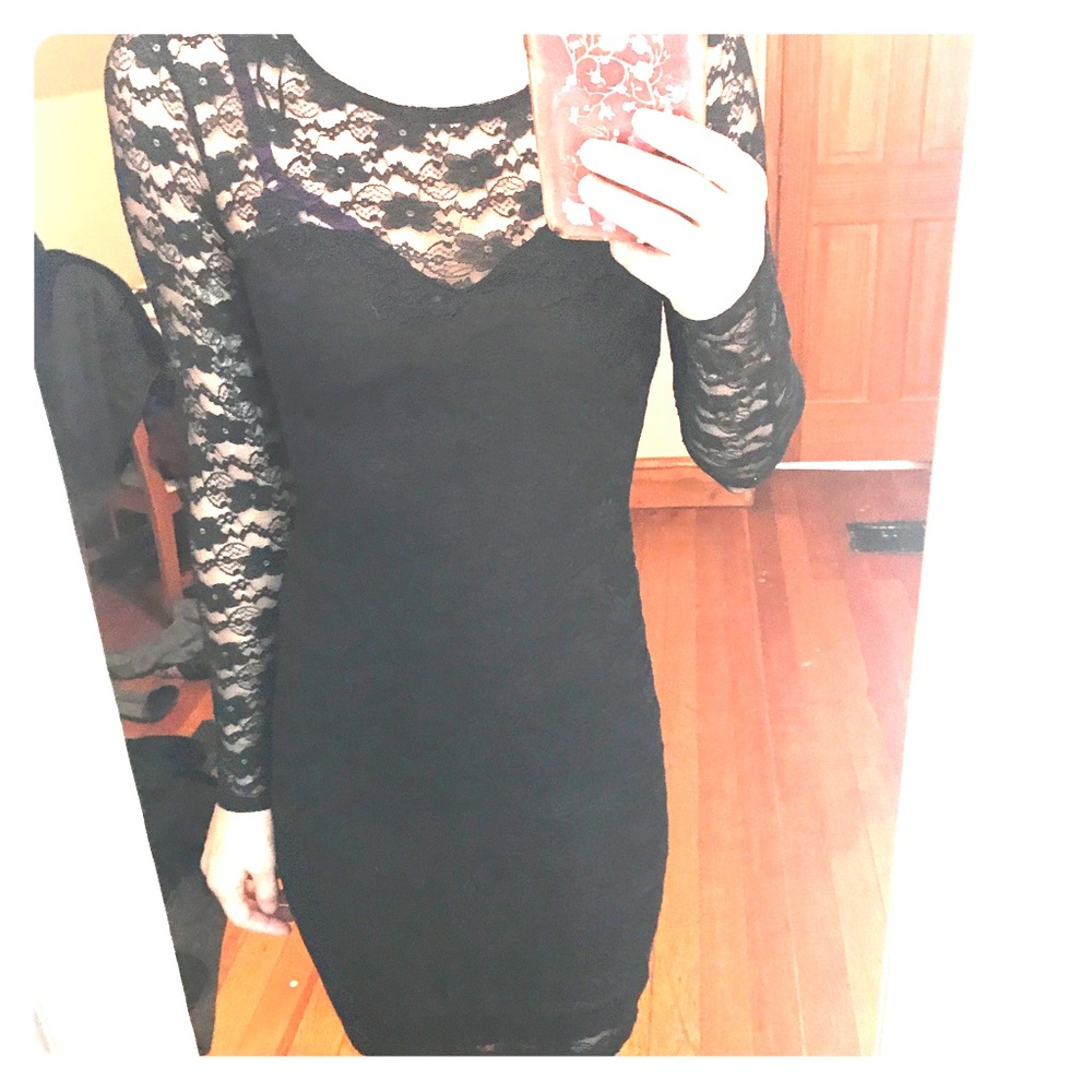 Black lace forever 21 dress